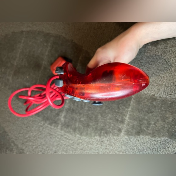 *6 for $10!* *UNTESTED* Dual Impact Colors Transparent Red PS1 Controller - Picture 10 of 14